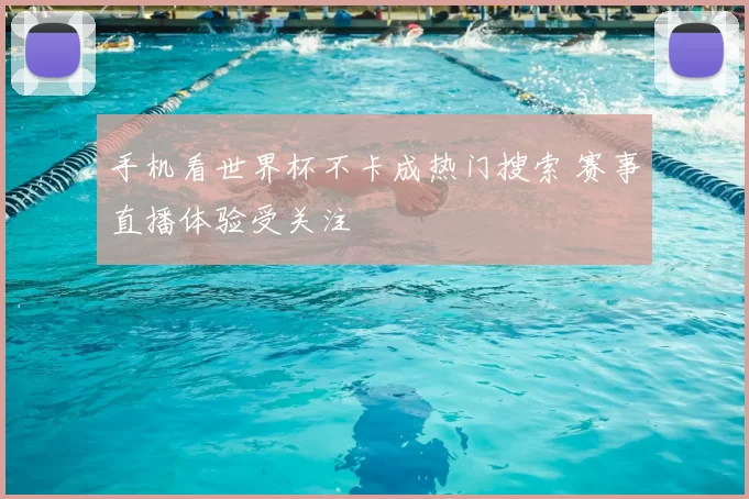 手机看世界杯不卡成热门搜索 赛事直播体验受关注